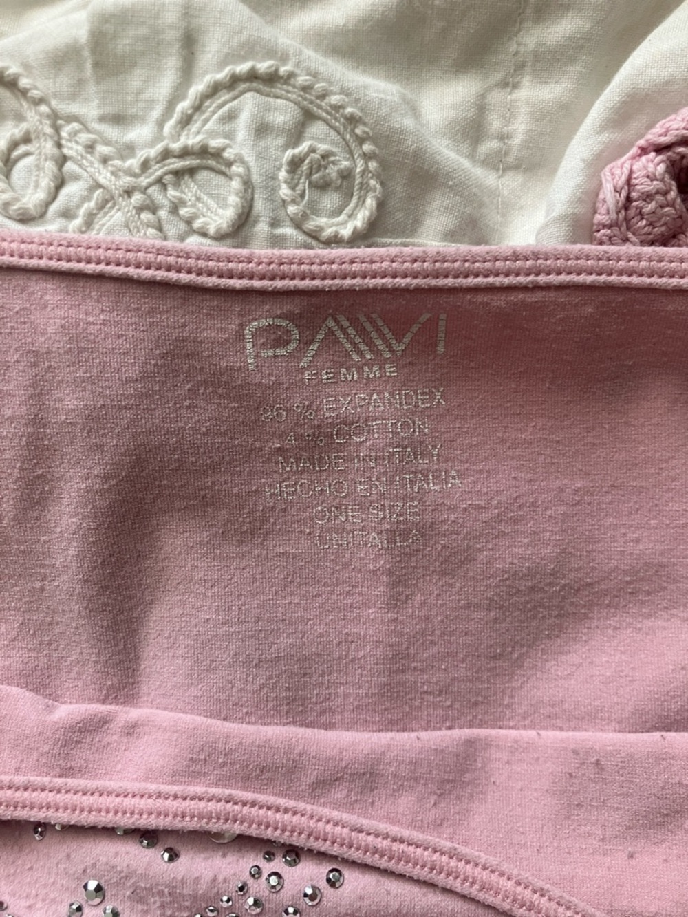 Pink Rhinestone Cross tank - Picture 3 of 3